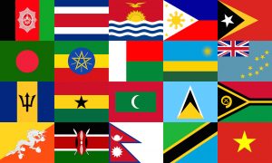 National Flags of the Vulnerable Twenty (V20) Group