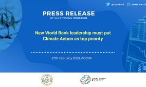 New World Bank leadership must put Climate Action as top prioritys