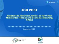 Job Post - Assistant for Technical Advisory
