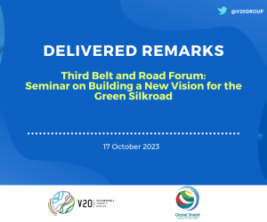 Seminar on Building a New Vision for the GreenSilkroad