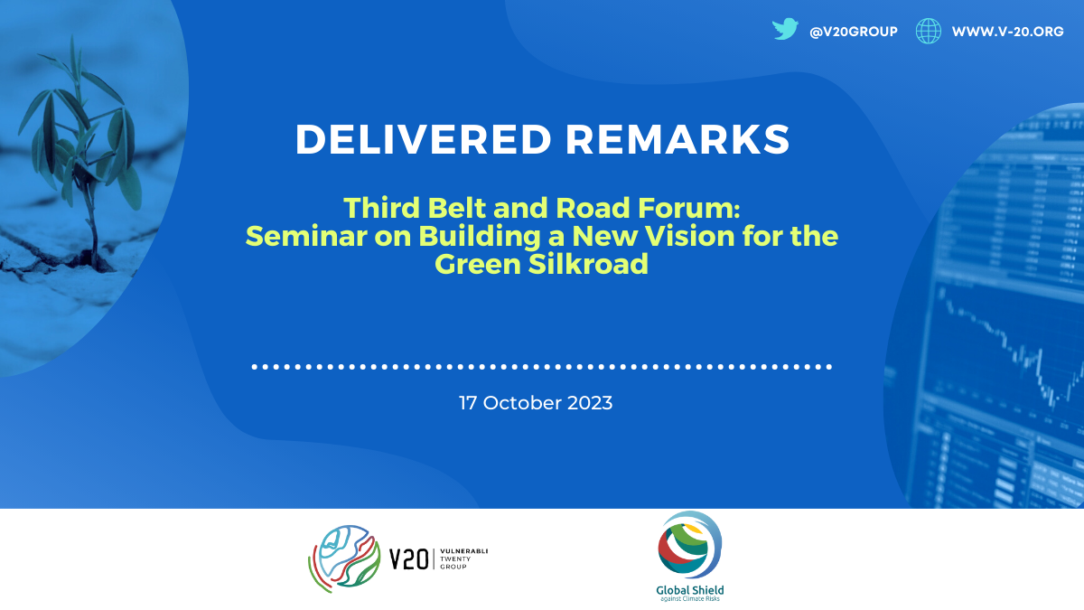 Seminar on Building a New Vision for the GreenSilkroad