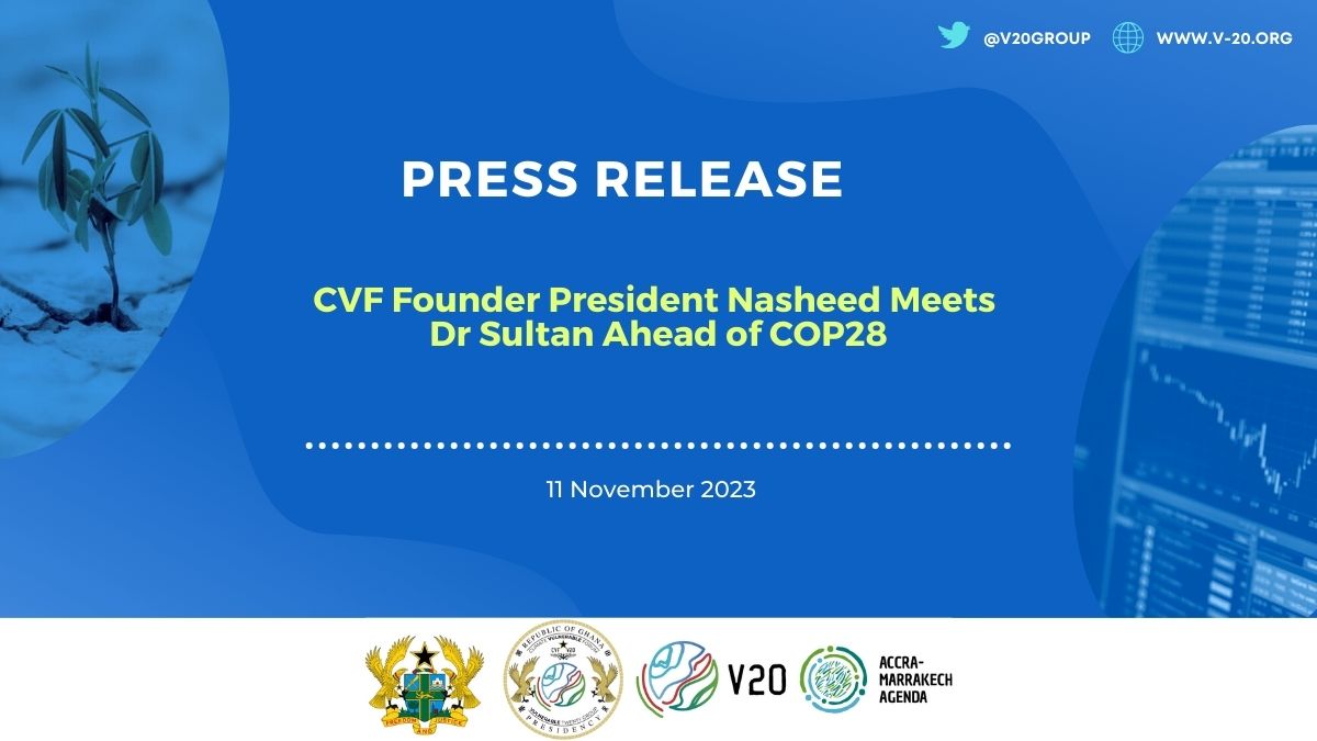 V20 Senior Officials Convene to Drive Climate Resilience V20 Senior Officials Convene to Drive Climate Resilience
