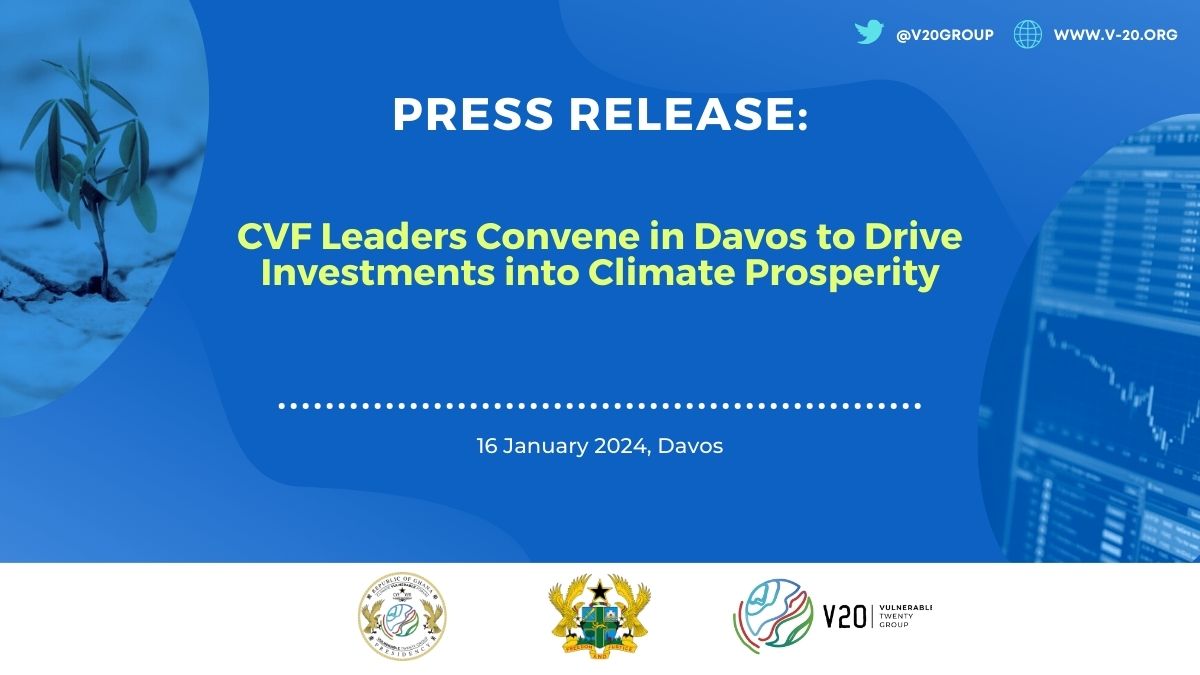 CVF Leaders Convene in Davos to Drive Investments into Climate Prosperity